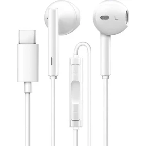 Tc-01 Typ-C To Stereo Earphone Kablolu Kulaklık Beyaz