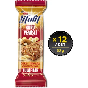 Lifalif Kuru Yemişli Yulaf Bar 35 g x 12 Adet