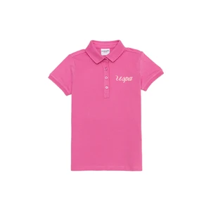 U.S. Polo Assn. Kız Çocuk Pembe Basic T-Shirt 50253145-VR041