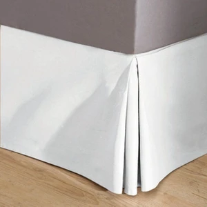 Düz Beyaz Keten Baza Eteği