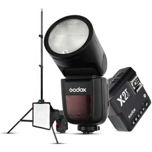 V1 Canon Flaş Full Set (Flaş, Tetikleyici, Softbox, Tripod)