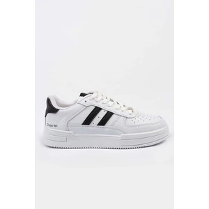 Unisex Garantili Anatomik Hafif Esnek Sağlam Sneaker Spor Ayakkabı CNS.176 Beyaz Siyah