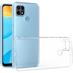 Oppo A15 Kamera Korumalı Süper Silikon Kılıf Ekran Koruyucu