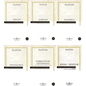 Devlet - Şölen Dostluk - Sokrates'in Savunması - Phaidros - Platon-  6 Kitap Set