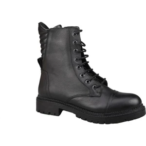 Castle Black 52682-1 Siyah Kadin Deri Bot