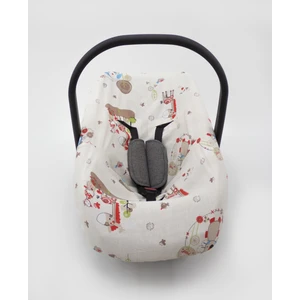 Bebek Puset Çarşafı, %100 Pamuklu Kumaş, Animal Serisi