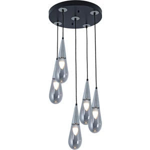 TT Aydınlatma TT023-5Y-SY-KR  Krom 5 Li Damla Modeli Avize