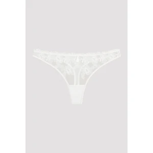 Beyaz Dantelli Lotus Tanga Külot