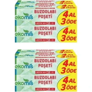 Buzdolabı Poşeti Büyük Boy 15'li (2 Paket)