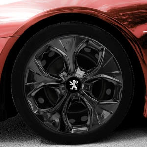 Peugeot 307 15 Inç Uyumlu Jant Kapağı Amblemli Piano Black 4 Adet 1 Takım 212