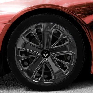 Renault Fluence 15 Inç Uyumlu Jant Kapağı Amblemli Piano Black 4'lü Takım 215