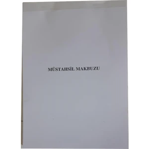Kültür Matbaası Müstahsil Makbuzu