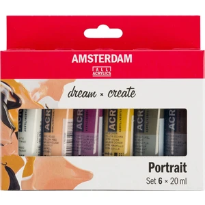 : Akrilik Boya Seti : 6 Renk x 20 ml Tüp (Portrait Colors)