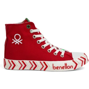 Benetton® | BN-30625-3374 Kırmızı - Kadın Spor Ayakkabı