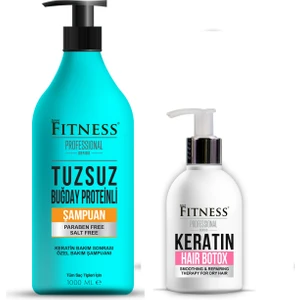 Tuzsuz Şampuan ve Yoğun Onarıcı Keratin Botox Seti