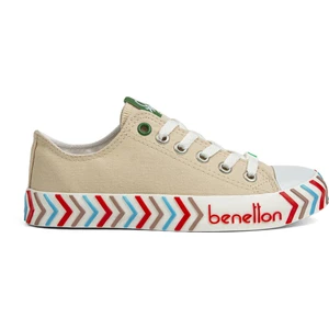 Benetton® | BN-30624-3374 Bej - Kadın Spor Ayakkabı