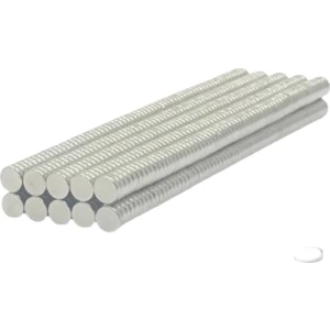 Neodyum Mıknatıs Nikel Kaplama 4 mm x 1 mm  24 Adet Fiyatıdır