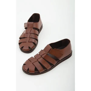 Tamer Tanca Erkek Derı Sandalet Sandalet 537 449 Erk Sndlt Y21