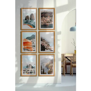 Özcanlar Çerçeve Çerçeveli Tablo Dekorasyon Ev Dekoru Modern Sanat Sahil Baskısı Italya Duvar Sanatı Tatil Holiday ÖZC-452