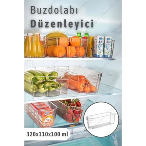 Nandy Home Buzdolabı & Dolap Içi Düzenleyici Organizer 320X110X100 ml Şeffaf