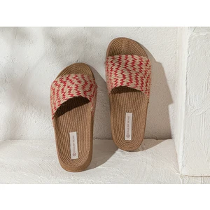 English Home Coastal Rope Kadın Sokak Terliği 36 Kırmızı