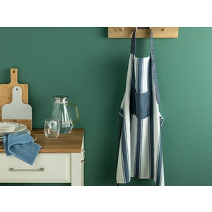 English Home Blue Lines Polyester Mutfak Önlüğü 65 x 75 cm Lacivert