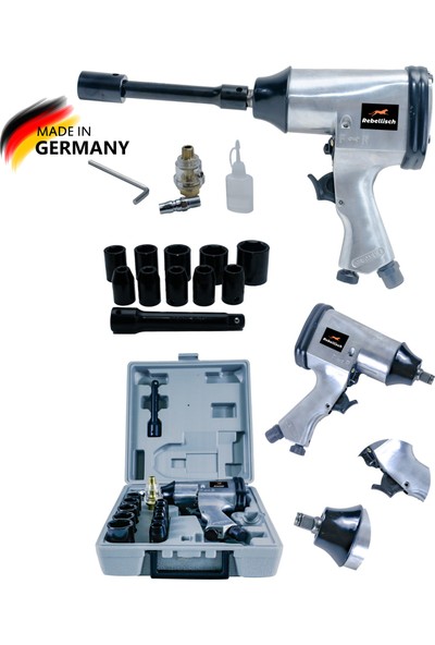 Rebellisch Germany Weather Power Series 1000 Nm Havalı Somun Sökme Sıkma Tabancası 9800 Rpm