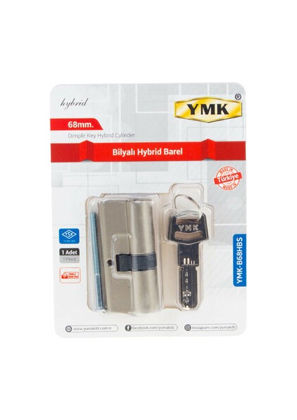 Ymk Kilit Bilyalı Barel Saten 68MM -B68HBS 2470