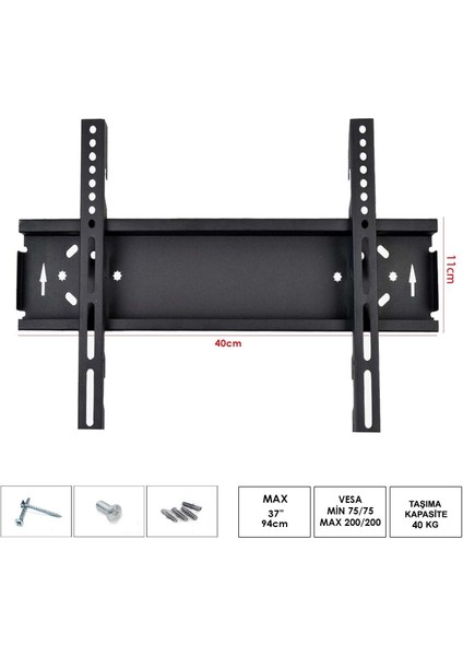 LCD Askı Aparatı Sabit 37"/40"/42" 94CM
