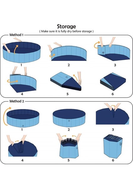 Katlanabilir Pvc Çocuklar ve Evcil Hayvanlar İçin Yüzme Havuzu Mavi 80 x 20 cm. (Yurt Dışından)