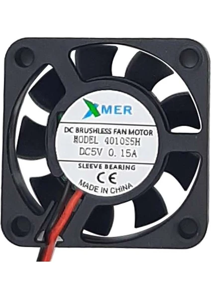 xmer 40x40x10mm 5V 0.15A 2 Kablolu Fan