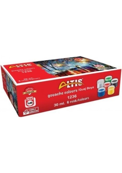 Altıs Guaj Boya 6 Renk 75 mm