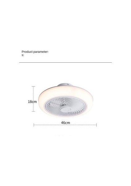 Fanlı Ev Tavan Lambası, Ultra-Ince Fan Lambası, Nordic Modern Basit Lamba, 220 V 2.4g Promise (Yurt Dışından)