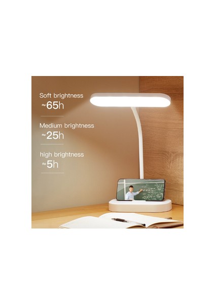 Masa Lambası Çalışma Okuma Kısılabilir Parlaklık Masa Lambası USB Şarj Portu ile Göz Koruma Çalışma Masası Işık Moonshadow | Masa Lambaları (Yurt Dışından)