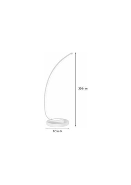 Nordic Spiral Dalga Şekli Eğri Tasarım Masa Lambası Akrilik Metal Led Duvar Aydınlatma Modern Ev Dekor Led Masa Lambası | Led Masa Lambaları (Yurt Dışından)