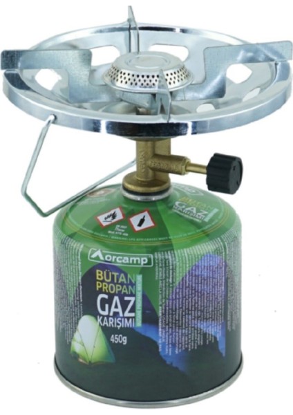 Kamp Gaz Kartuşu Siboplu Ocak Set Orgaz 450 gr - KTS450 + K500