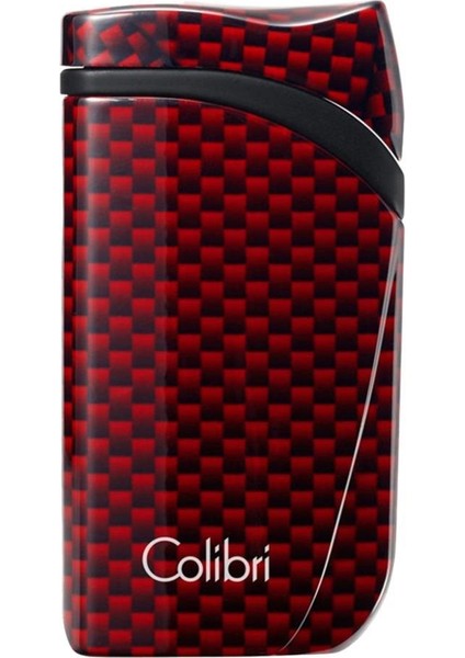 Falcon Karbon Desenli Kırmızı Puro Çakmağı