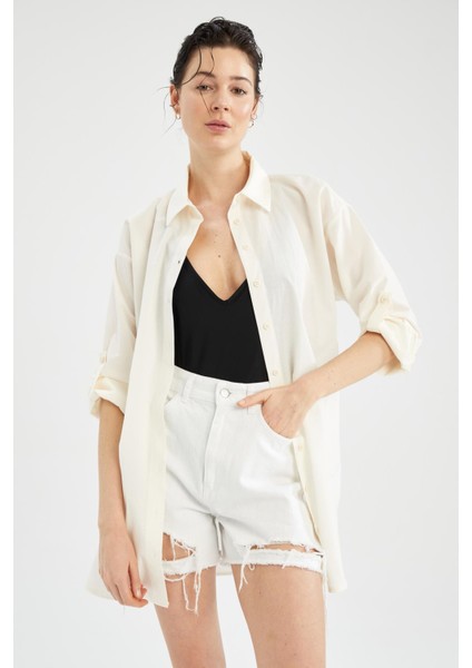 Fall in Love Regular Fit Pamuklu Plaj Kıyafeti W8241AZ22SM