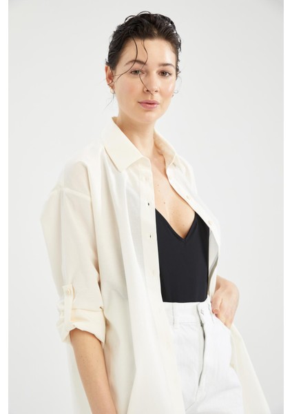 Fall in Love Regular Fit Pamuklu Plaj Kıyafeti W8241AZ22SM