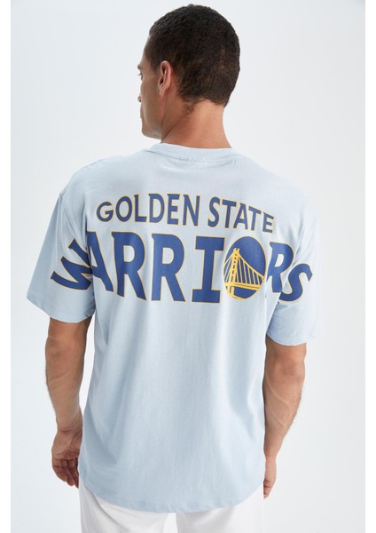 Fit NBA Golden State Warriors Boxy Fit %100 Pamuk Tişört Y3000AZ22HS