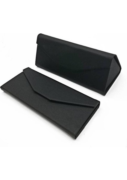 Katlanabilir Sert Deri Gözlük Kılıfı Güneş Gözlüğü Saklama Kutusu Gözlük Aksesuarları (Yurt Dışından)