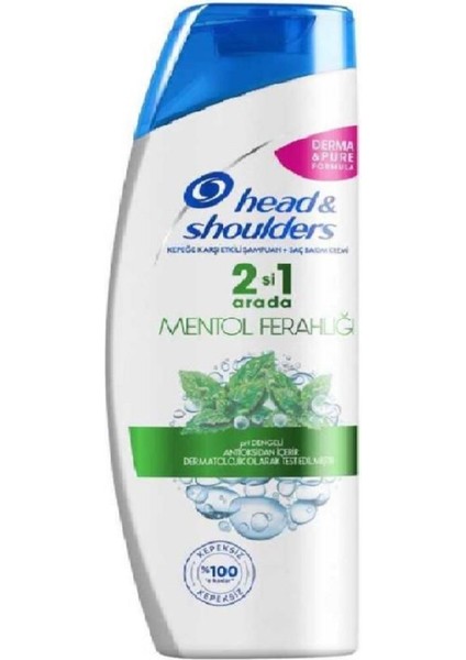 Head & Shoulders 2'Si 1 Arada Şampuan Mentol Ferahlığı 250 Ml