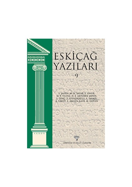 Eskiçağ Yazıları 9 - Kolektif