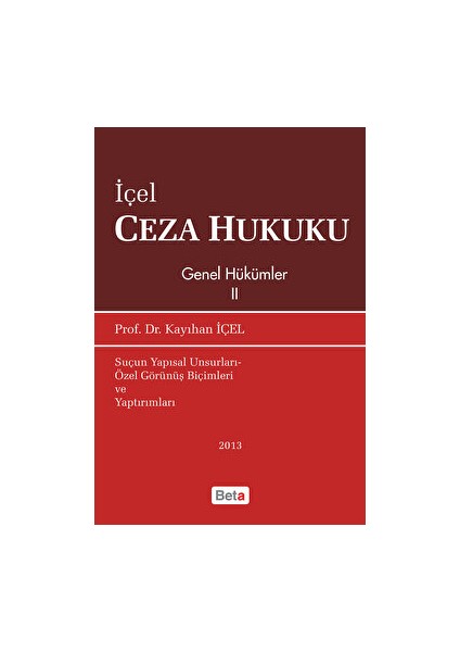 Içel Ceza Hukuku Genel Hükümler 2