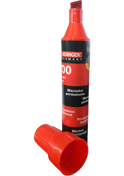 Stanger M700 4-8mm Jumbo Boy Permanent Marker Koli Kalemi Kırmızı