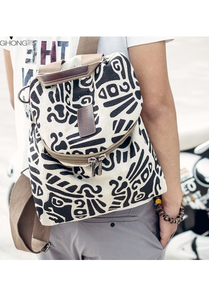 Siyah Unisex Baskılı Erkek Sırt Çantası fiyatları