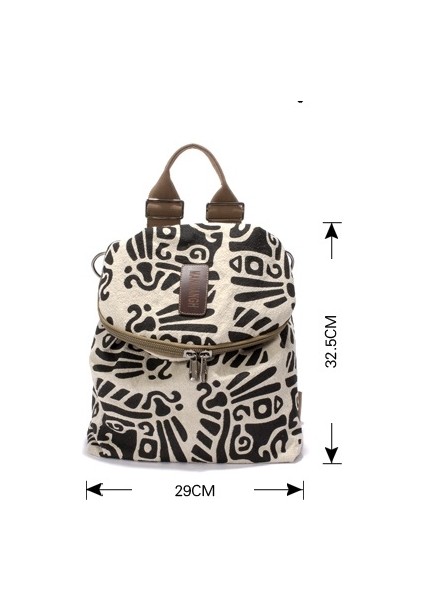 Siyah Unisex Baskılı Erkek Sırt Çantası modelleri