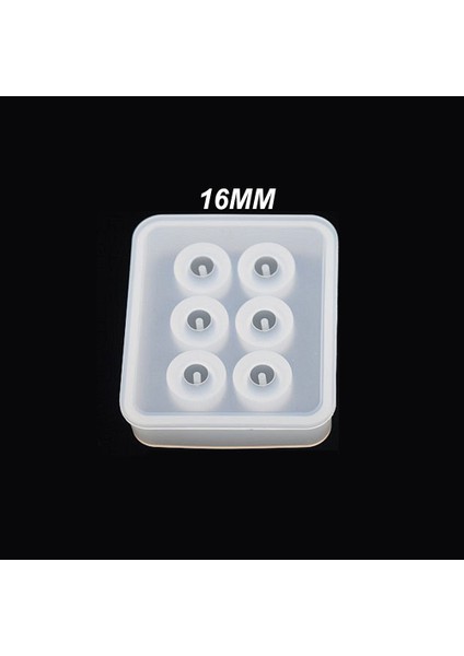 10 Adet - Yuvarlak Boncuk Tesbih Reçine Silikon Kalıbı -16 mm 249