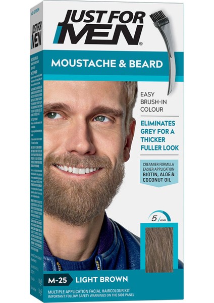 Sakal ve Bıyık Boyası Açık Kahverengi M-25