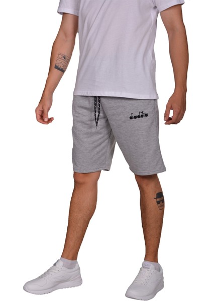 Mesa - Pamuklu Açık Gri Spor Şort - Dıadoramesa